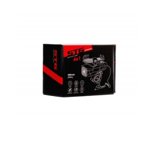 Фонарь передний STG B752 550lm 4000mAH с держателем д/телефона Х103264