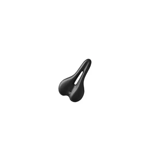 Седло вело ZEUS Z-6101 MTB Sport 275x155mm,рельсы сталь,анатомическое,черно-белое,285гр