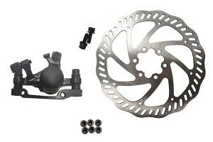 Комплект дискового тормоза RUSH (RADIUS) (машинка+диск 160 mm+болты) 160/180mm/3122613-24