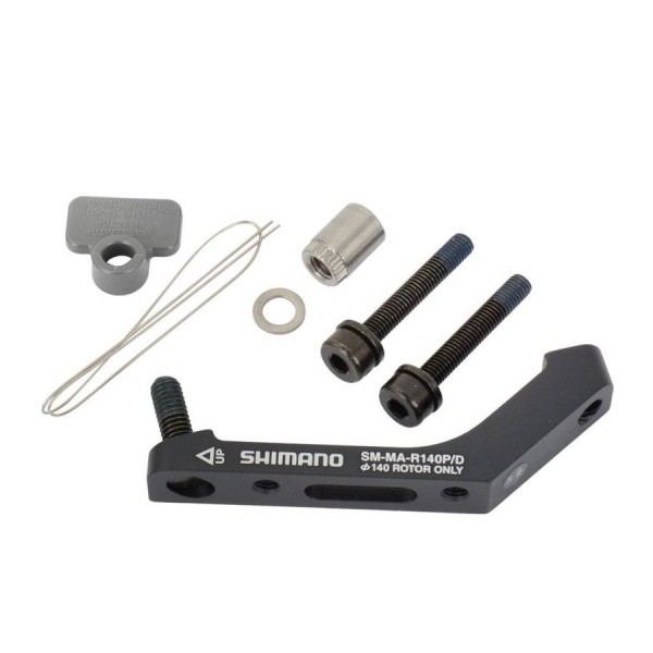 Адаптер диск торм Shimano  R140P/D, болт фиксир. (2шт) для 25мм, фикс. проволока 1шт. ISMMAR140PDH