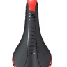 Седло вело ZEUS Z-6300 MTB Sport 280*140mm,рельсы сталь,анатомическое,черное,370гр