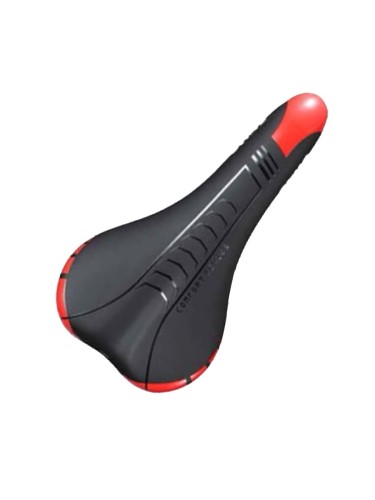Седло вело ZEUS Z-6300 MTB Sport 280*140mm,рельсы сталь,анатомическое,черное,370гр
