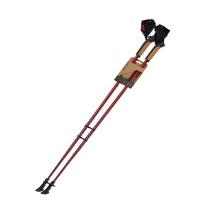 Палки для скандинавской ходьбы BERGER Travel Forest BTF25NP1-01, 106 см, цельные, красный